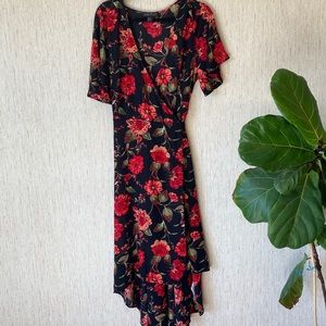 Floral Wrap Dress